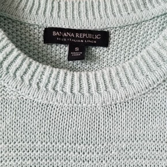 Banana Republic 100% Italian Linen Mint Sweater - Picture 5 of 6